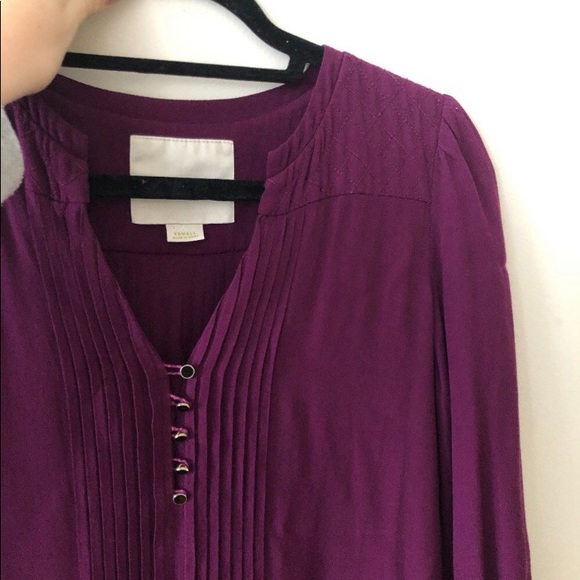 Anthro 🌸 Galina Pleated Drop-Waist Mini Dress - Picture 6 of 7